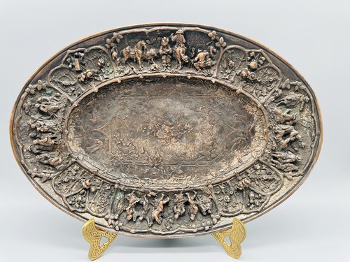 Vassoio altorilievo bronzo