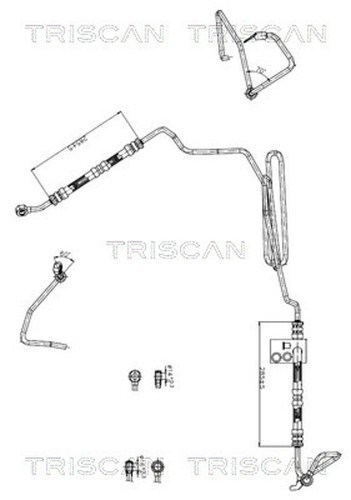 Tubo idraulico sterzo triscan - idraulico,