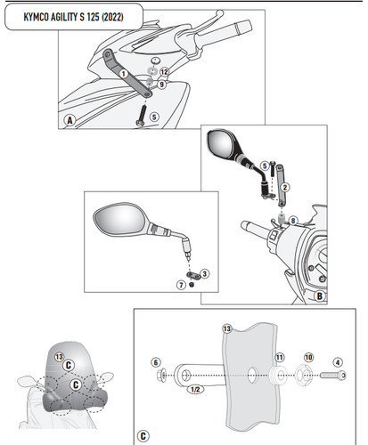 A6119a givi kit attacchi - givi,