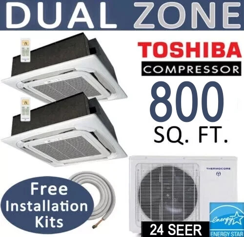18000 btu dual zone ductless - btu,