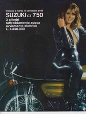 advertising Pubblicità-MOTO SUZUKI GT  750  1972--MOTOGIAPPONESI  MAXIMOTO EPOCA