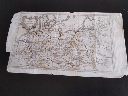 Antica carta germania - carta, "germania