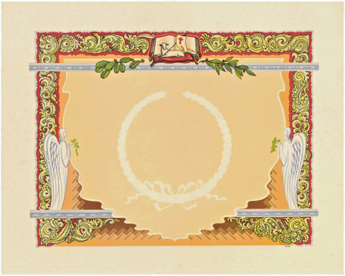 Diploma cartoncino decorato - diploma,