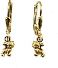 Orecchini gatto oro 333 per - orecchini,