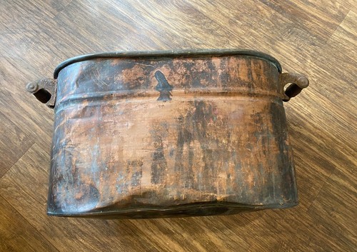 Antica pentola caldaia vintage