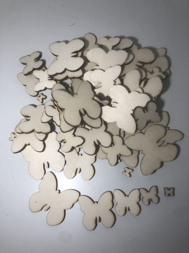 Pezzi farfalla legno - 50, in
