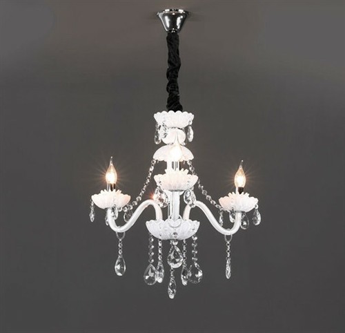 Lampadario con cristalli - , a