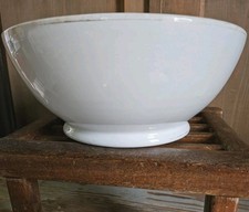 9/1954 Laveno Ceramica Revelli Grande Insalatiera Terrina Ciotola Bianca