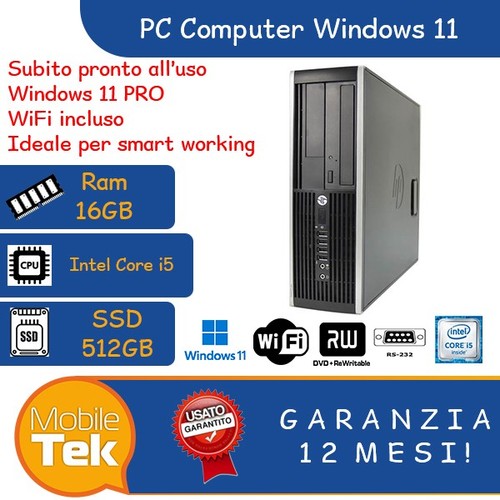 Computer desktop fisso - pc,
