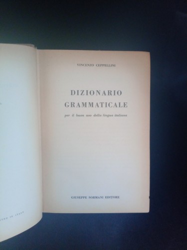 Dizionario grammaticale per - , il