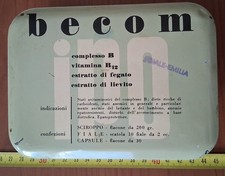 Bologna Farmaceutica Becom Scatola Latta Fiale Capsule Anemia Vuota