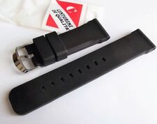 cinturino massiccio nero caucciù extra x PAN 22 o 24 mm top quality watch rubber