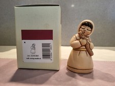 Thun PRESEPE CLASSICO - Donna con Flauto - Champagne (Pastorella - Suonatrice)