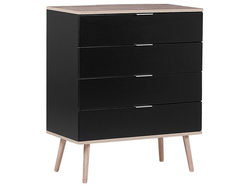 Cassettiera nera mdf colore - cassettiera, e