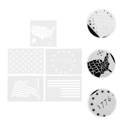 Pezzi stencil bandiera - 5,