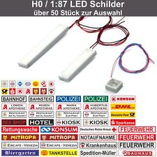 Insegna LED illuminata H0 1:87