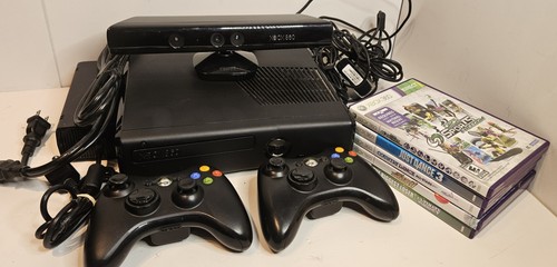 Xbox 360 slim black console - xbox,