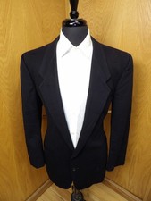 Blazer uomo cappotto sportivo giacca Giorgio Armani anni 40 blu navy misto cashmere N#174