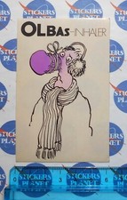 ADESIVO STICKER AUTOCOLLANT  AUFKLEBER VINTAGE ORIGINAL OLBAS INHALER