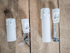 Porta lampade E14 Finta Candela Bianca per Lampadari h 65-100 mm con Vite Blocco