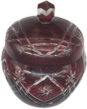 Antica scatola in cristallo di