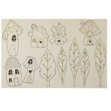 Sagome in legno casette