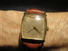 Meraviglioso GRUEN  anni 40 - 50 placcato oro  tutto originale 