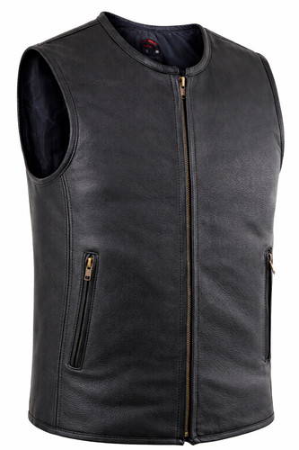 Gilet moto uomo - vera, pelle