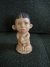 Modellino bambola Joimy Naughty Swearing Boy vintage anni 60 o 70 (giocattolo in gomma)