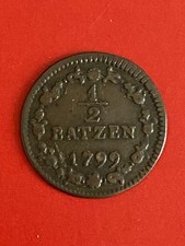 1799 Switzerland 1/2 Batzen