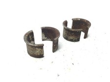 COPPIA FLANGE COLLETTORI SCARICO MARMITTA MOTO GUZZI V35 II 350 1980 1985 PD