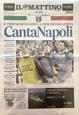 SCUDETTO NAPOLI - IL MATTINO + SPECIALE “RICOMINCIO DA TE” pari al nuovo.