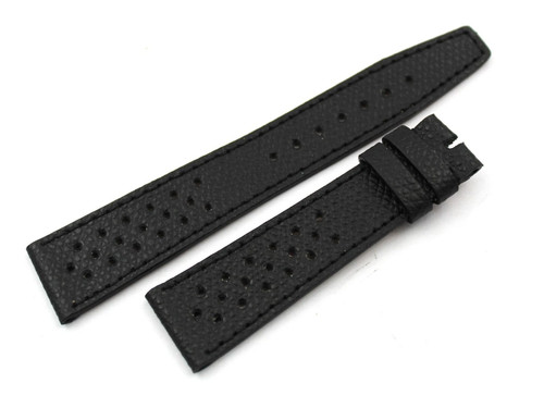 Cinturino racing pelle - cinturino, nero