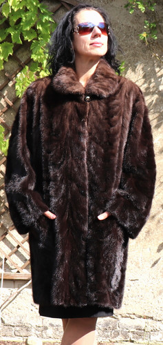 Visone cappotto pelliccia - visone,
