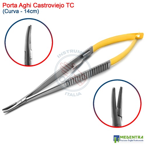 Castroviejo curved dental - castroviejo, tc