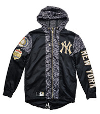 Giacca da baseball nera con