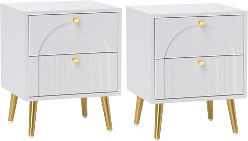 Coppia comodini bianchi - coppia, set
