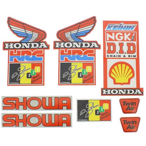 Kit adesivi tecnosel honda - adesivi, cr