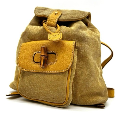 Gucci bamboo mini zaino - bamboo, borsa