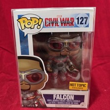 Funko Pop! Vinile: Marvel - Falcon - Hot Topic (esclusivo) #127 con PROTETTORE 