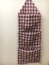 portaoggetti da parete stoffa quadretti