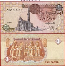 EGITTO 1 STERLINA 2 10 2007 P 50l UNC spedizione gratuita da 100$