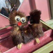 Spilla spilla vintage visone