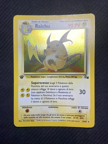 Raichu holo set - raichu, 14/62