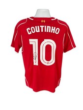 Maglia Liverpool firmata a mano Philippe Coutinho - COA - Prova foto