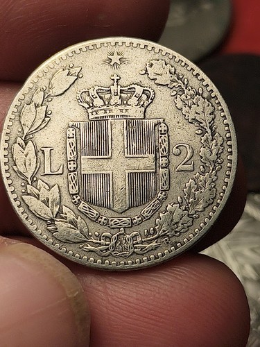Lire 1883 moneta - lire, regno