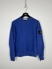 Blu Stone Island Double Badge Prototype Sweatshirt