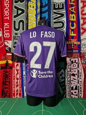 Maglia Calcio Fiorentina Home 2017/18 Lo Faso Match Worn Autografata Shirt