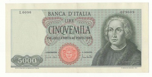 5000 lire colombo - lire,
