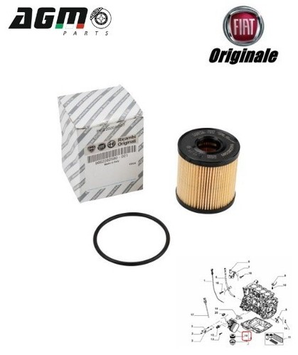 Filtro olio originale fiat - filtro,